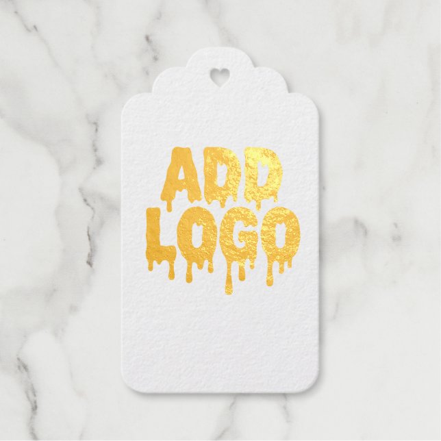 Étiquettes Cadeaux Personnalisez votre image de logo (Recto)