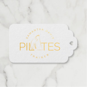 Étiquettes Cadeaux Pilates Instructor swakatee pose Foil Favor Tags