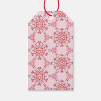 Étiquettes cadeaux Pink Snowflakes