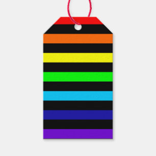 Étiquettes cadeaux Rainbow Stripes