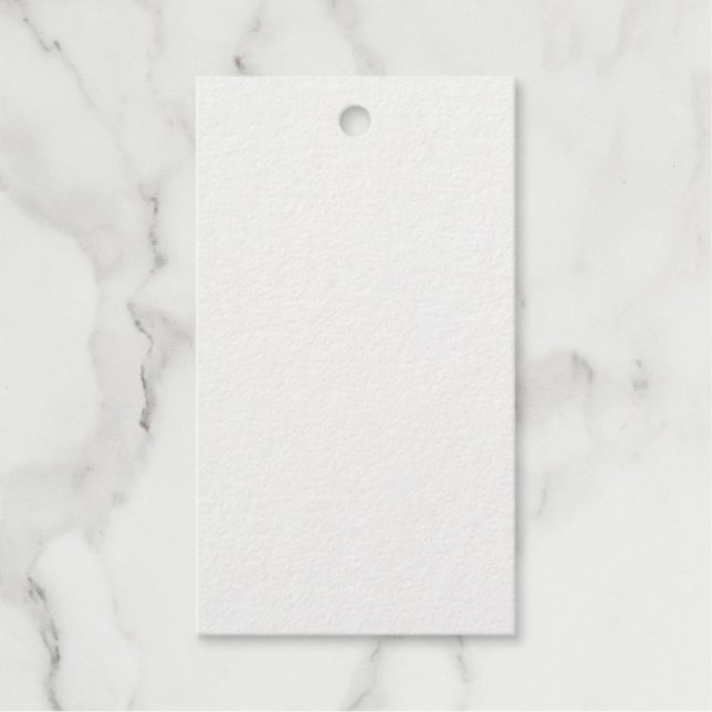 Étiquettes Cadeaux Rectangle Personnalisées en Feu (Recto)