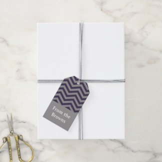 Étiquettes cadeaux Regal Chevron