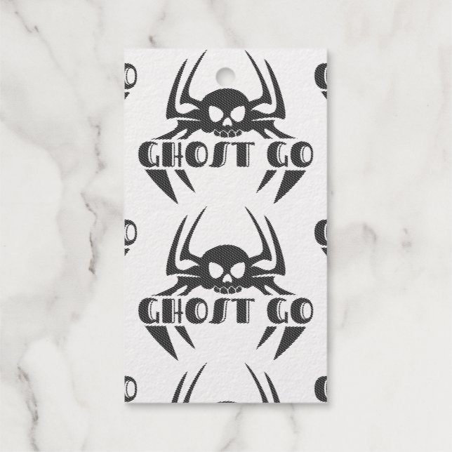 Étiquettes Cadeaux Saison Éffrayante de Ghost Go (Verso)