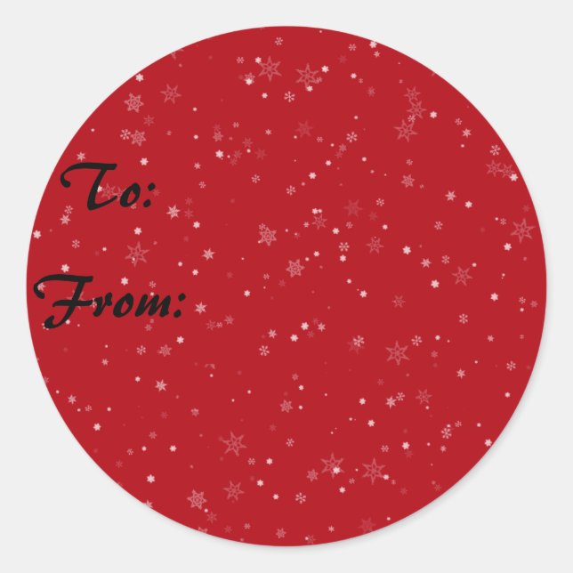 Étiquettes cadeaux Snowflake (Devant)