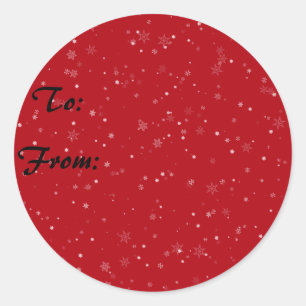 Étiquettes cadeaux Snowflake
