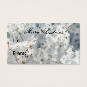 Étiquettes cadeaux Snowflake