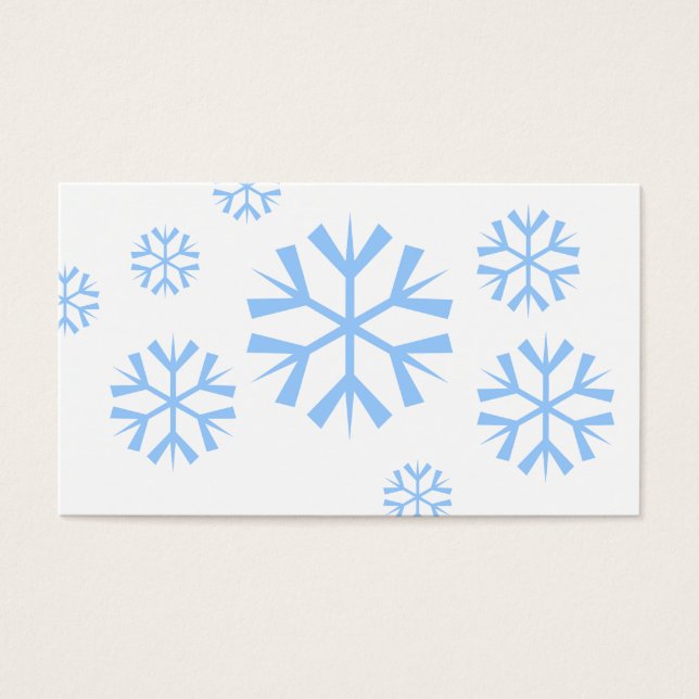 Étiquettes cadeaux Snowflakes (Devant)