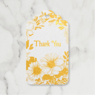 Étiquettes Cadeaux Tag Fleur Thankyou Wreath Classy Coquette