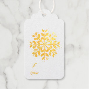 Étiquettes Cadeaux Tag-Gold Foil Foil Tags cadeaux
