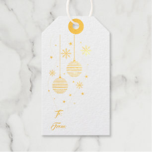 Étiquettes Cadeaux Tag-Gold Foil Tags cadeaux
