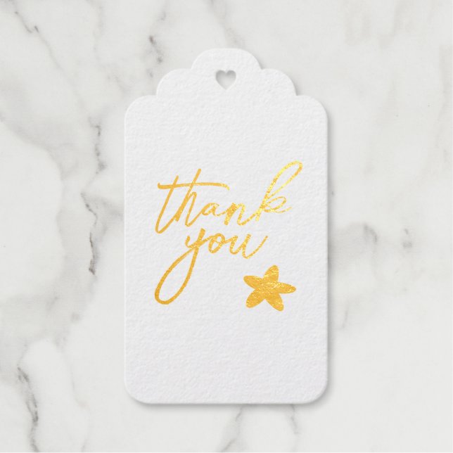 Étiquettes Cadeaux Twinkle Twinkle Little Star Baby shower Merci (Recto)
