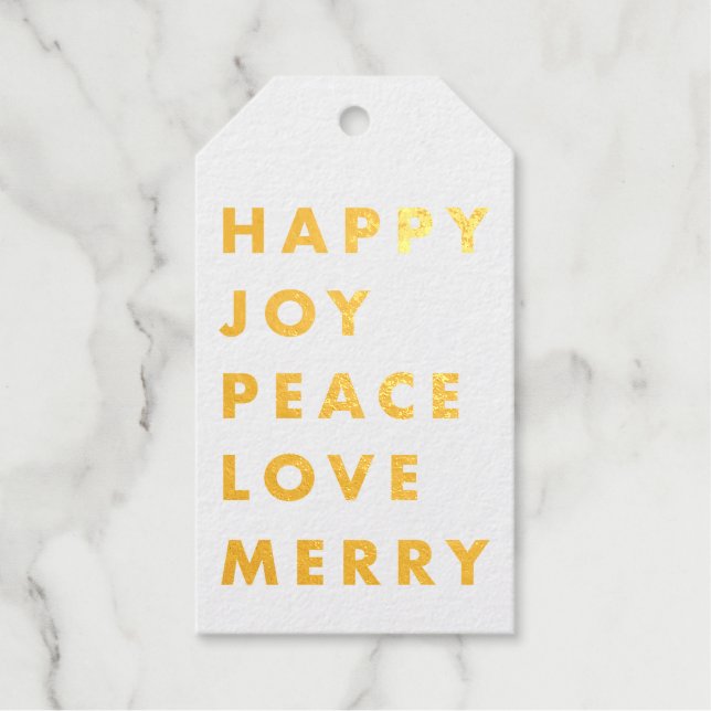 Étiquettes Cadeaux Type moderne Noël (Recto)