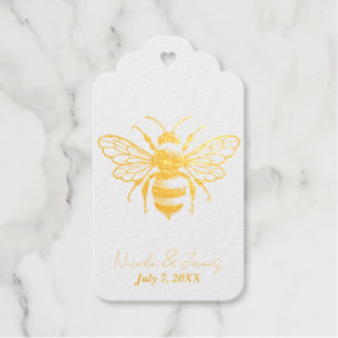 Étiquettes Cadeaux Vintage Bumble Honey Bee