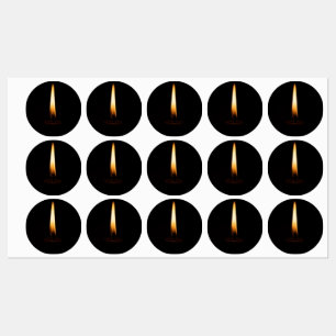 Étiquettes Candle Flame 2