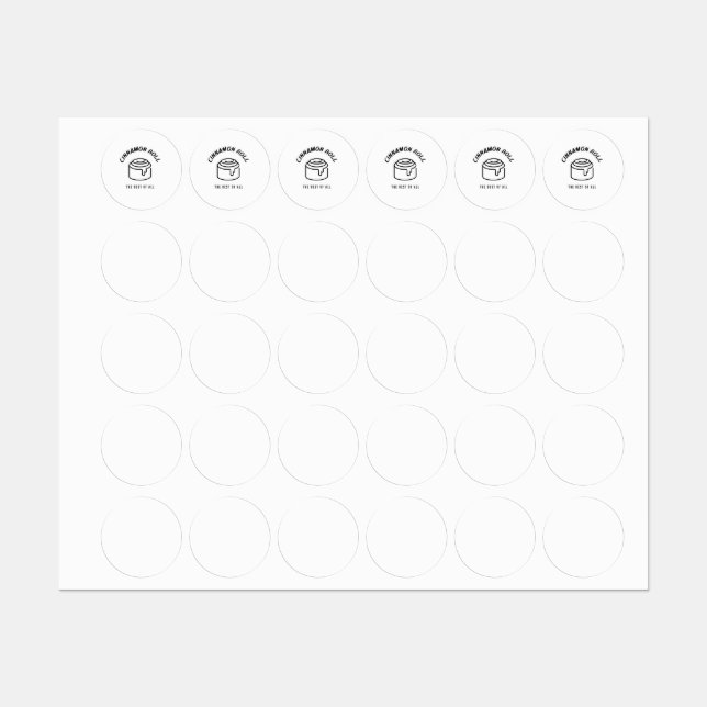 Étiquettes Cannelle rouler le meilleur de tous (Feuille)
