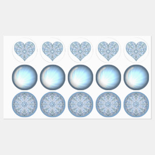 Étiquettes Céramique Lace Bleu clair