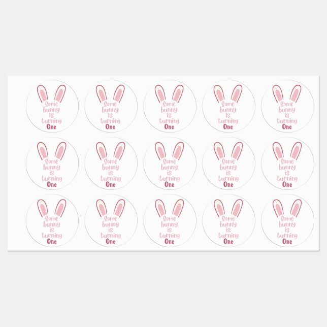 Étiquettes Certains lapins tournent des autocollants à un seu (Feuille)
