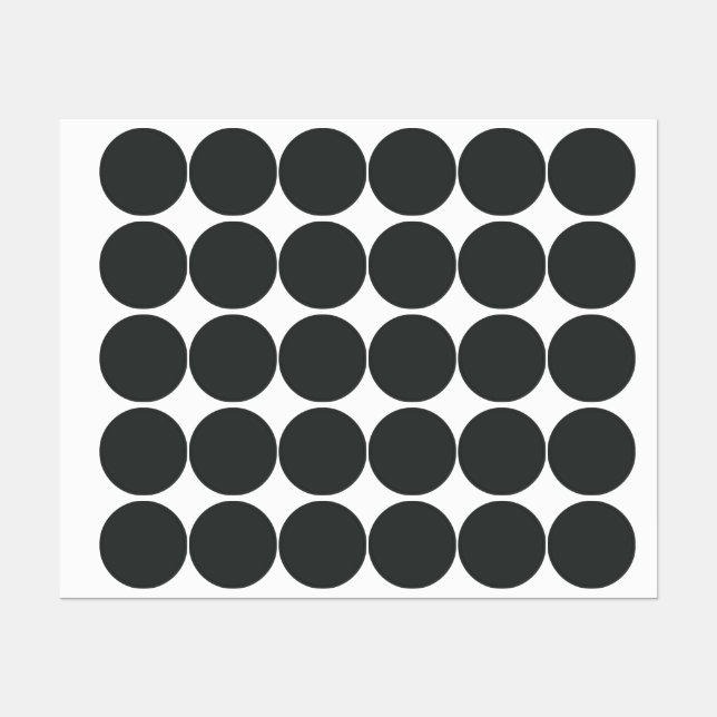 Étiquettes Charbon (couleur solide) (Feuille)