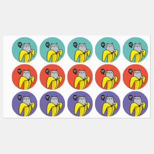 Étiquettes Chat en banane