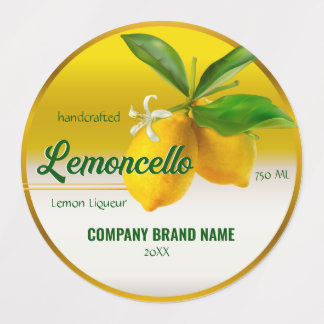 Étiquettes Citron Fruit Lemoncello