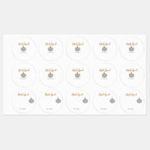 Citrouille gris doré tombent mariée équipe moderne