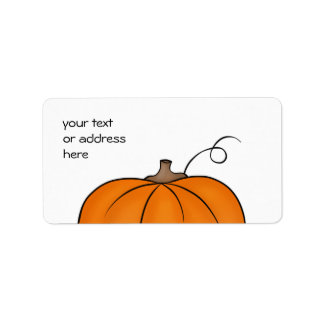 Étiquettes citrouilles mignons pour votre texte ou
