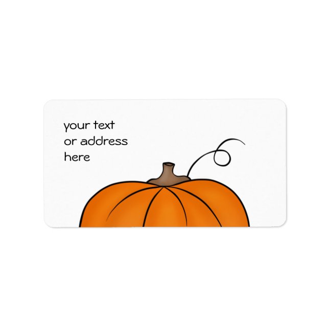 Étiquettes citrouilles mignons pour votre texte ou (Devant)