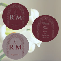 Classic Nature Floral Rouge Mariage Porte