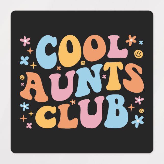 Étiquettes Club des Tantes Cool III (Design 1)