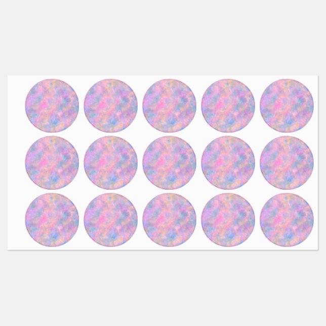 Étiquettes Combinaison géniale de couleurs pastel (Feuille)