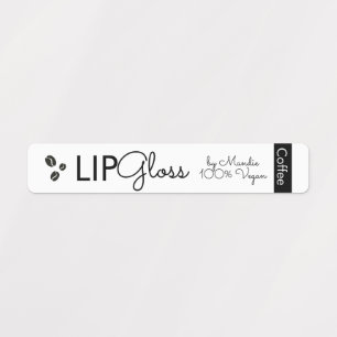 Étiquettes Conditionnement de marque végétale moderne Lip Glo