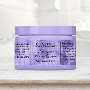 Étiquettes Cosmétique à feuille violet vintage imperméable