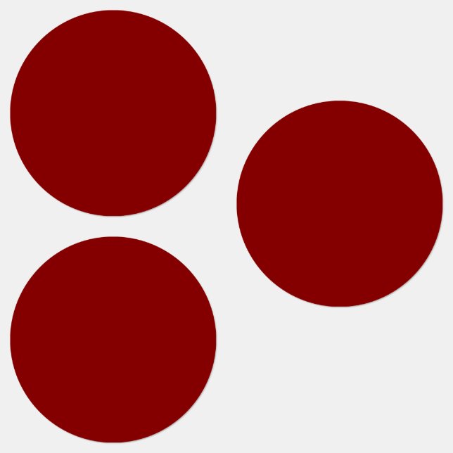 Étiquettes couleur foncé rouge uni (Groupe)