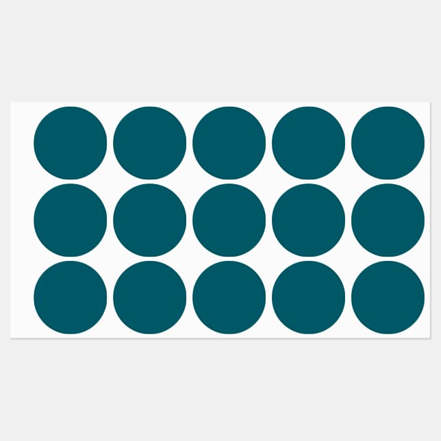 Étiquettes Couleur solide Turquoise foncé (Feuille)