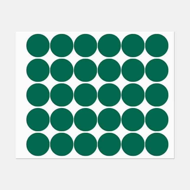 Étiquettes Couleur solide verte bouteille (Feuille)