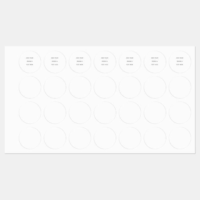 Étiquettes Create Your Own white  (Feuille)