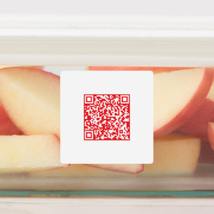 Étiquettes Créer un code QR rouge (modifiable) étanche