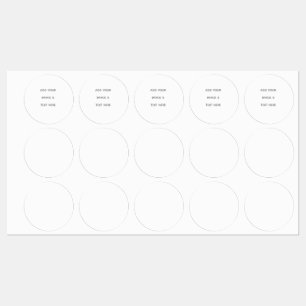Étiquettes Créez votre propre blanc 