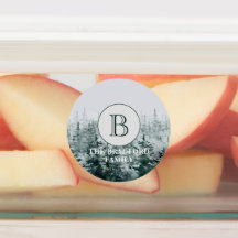 Cuisine Rustique Forêt Monogramme Produit étanche