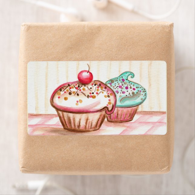 Étiquettes Cupcake (En situation)