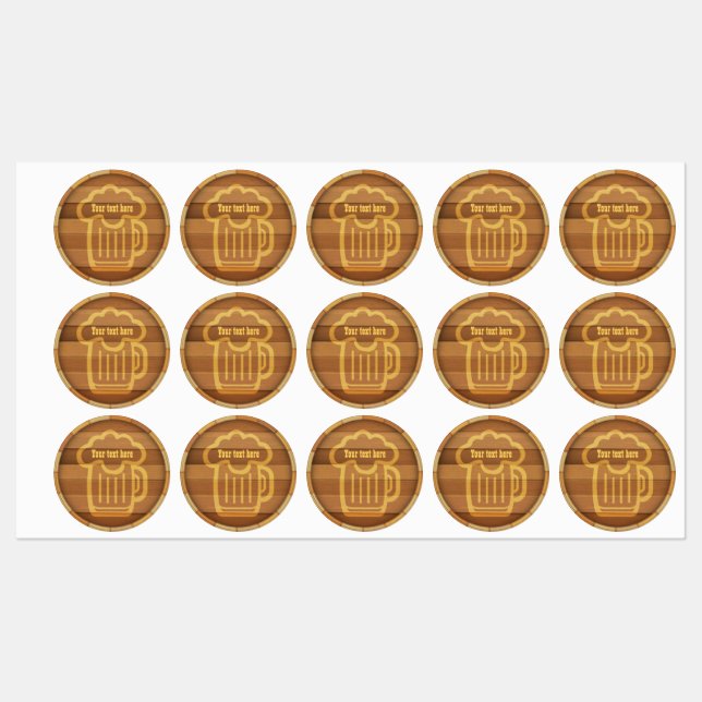 Étiquettes Customisez votre bière (Feuille)