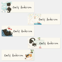 Cute Colorée Chats Animaux de Compagnie École Gard