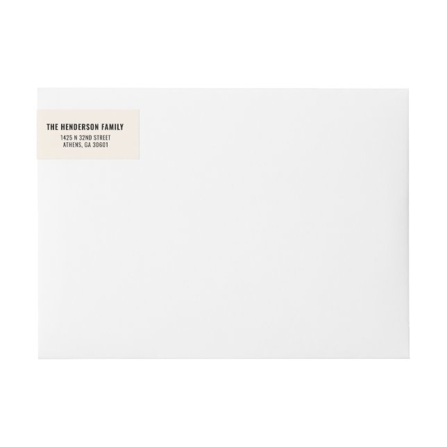 Étiquettes d'adresse de retour À feuillage persist (Devant)