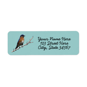 Étiquettes d'adresse de retour Bluebird