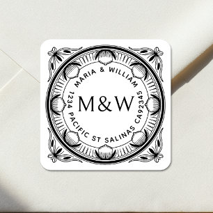 Étiquettes d'adresse de retour Citrons & Rubans -