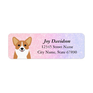 Étiquettes d'adresse de retour Corgi