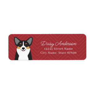 Étiquettes d'adresse de retour Corgi