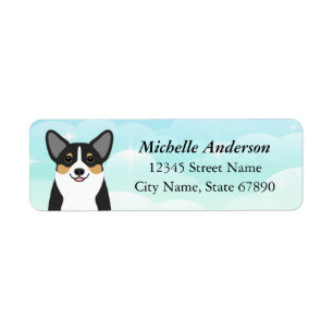 Étiquettes d'adresse de retour Corgi