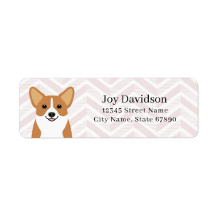 Étiquettes d'adresse de retour Corgi