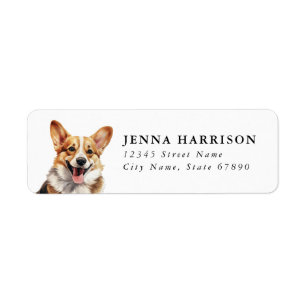 Étiquettes d'adresse de retour Corgi